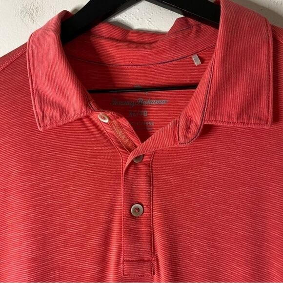 Tommy Bahama Coral Short Sleeve Polo Shirt Size XL - Picture 2 of 7